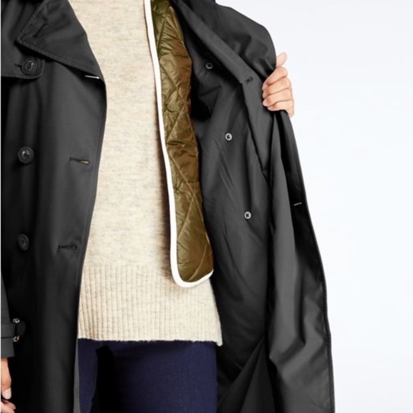 Timberland Black Waterproof Belted Trench Coat - Picture 7 of 8